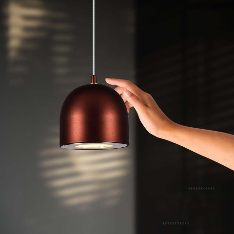 Oprawa Zwieszana V-TAC LED 8,5W 100cm Regulowana, Dotykowy włącznik Brązowa VT-7795 3000K 850lm