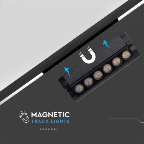 Oprawa Projektor Szynosystem Magnetyczny 48V V-TAC 5W LED 34st VT-4205 6400K 600lm 3 Lata Gwarancji