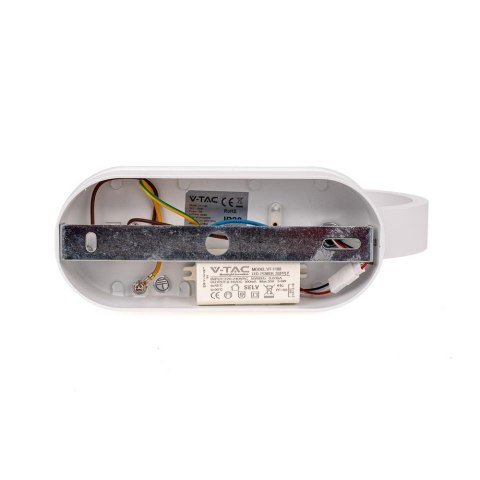Oprawa Ścienna V-TAC 5W Kinkiet Biały IP65 VT-1180 3000K+4000K 600lm