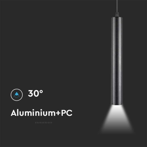 Oprawa Zwieszana Szynosystem Magnetyczny 48V V-TAC 15W LED 30st Czarna VT-4214 3000K 1600lm 3 Lata Gwarancji