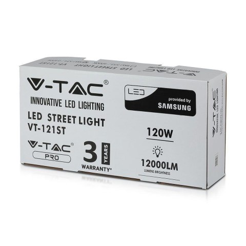 Oprawa Uliczna LED V-TAC SAMSUNG CHIP 120W VT-121ST 4000K 12000lm 3 Lata Gwarancji
