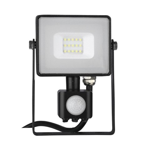 Projektor LED V-TAC 10W SAMSUNG CHIP Czujnik Ruchu Funkcja Cut-OFF Czarny VT-10-S-B 6400K 800lm 5 Lat Gwarancji