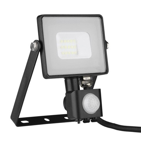 Projektor LED V-TAC 10W SAMSUNG CHIP Czujnik Ruchu Funkcja Cut-OFF Czarny VT-10-S-B 6400K 800lm 5 Lat Gwarancji
