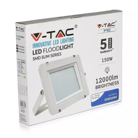 Projektor LED V-TAC 150W SAMSUNG CHIP Biały VT-150-W 4000K 12000lm 5 Lat Gwarancji Projektor LED V-TAC 150W SAMSUNG CHIP Biały VT-150-W 4000K 12000lm 5 Lat Gwarancji