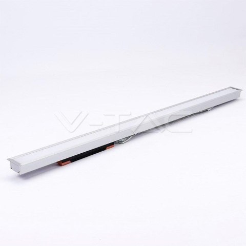 Oprawa V-TAC LED Linear SAMSUNG CHIP 40W Wpuszczana Srebrna 120cm VT-7-41-S 6400K 3200lm 5 Lat Gwarancji