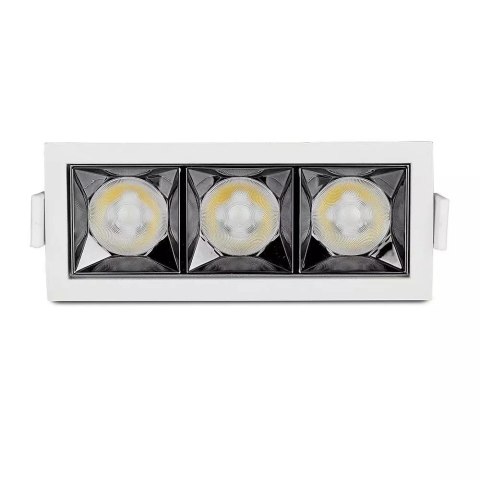 Oprawa V-TAC Downlight SAMSUNG CHIP 12W UGR19 CRI90+ 36st VT-2-12-1 4000K 960lm 5 Lat Gwarancji Oprawa V-TAC Downlight SAMSUNG CHIP 12W UGR19 CRI90+ 36st VT-2-12-1 4000K 960lm 5 Lat Gwarancji