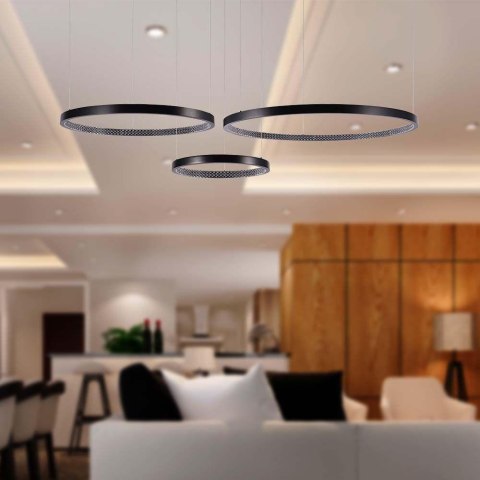 Oprawa Zwieszana V-TAC 57W LED Czarna VT-7824 4000K 6840lm