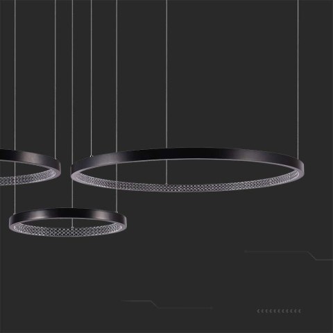 Oprawa Zwieszana V-TAC 57W LED Czarna VT-7824 4000K 6840lm