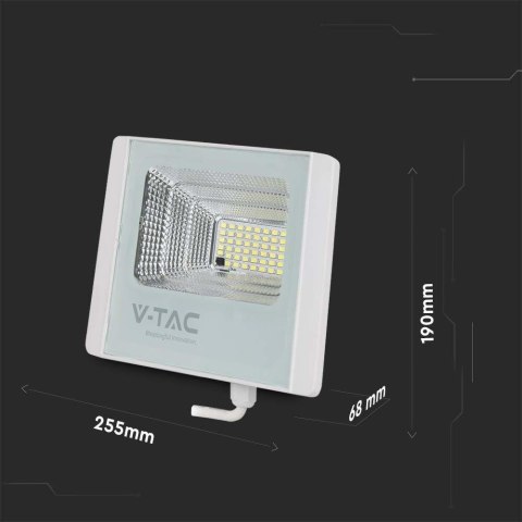 Projektor LED Solarny V-TAC 16W Biały IP65, Pilot, Timer VT-40W 6000K 1050lm
