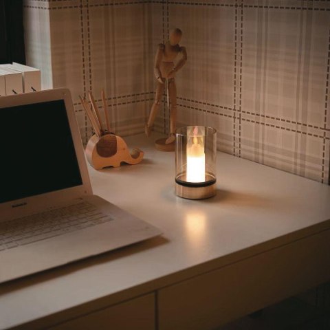 Lampka Nocna Światło Świecy V-TAC 3W LED Ładowanie USB Ściemnianie Złota VT-7564 3000K 110lm Lampka Nocna Światło Świecy V-TAC 3W LED Ładowanie USB Ściemnianie Złota VT-7564 3000K 110lm