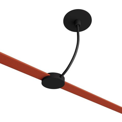 Mocowanie Natynkowe z przewodem i rozetą 65x1500mm Szynosystem Taśmowy 48V V-TAC Czarne 3 Lata Gwarancji