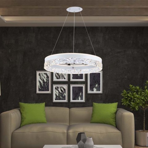 Oprawa Zwieszana V-TAC 25W LED Biała VT-7581 3000K 3000lm