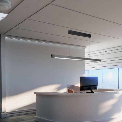Oprawa V-TAC LED Linear SAMSUNG CHIP LIFUD Driver 36W 100st CCT Zwieszana 120cm Szary MAT VT-7-35 3000K-4000K-6400K 2880lm 5 Lat