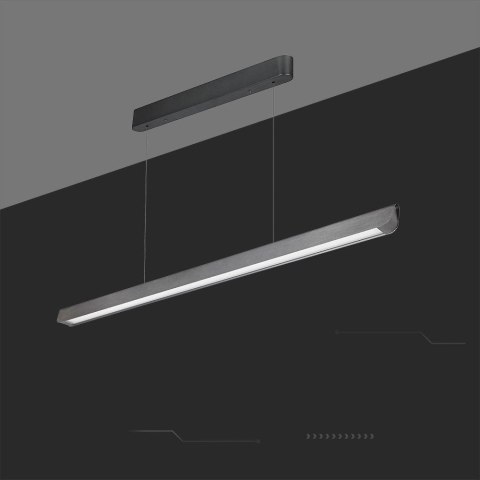 Oprawa V-TAC LED Linear SAMSUNG CHIP LIFUD Driver 36W 100st CCT Zwieszana 120cm Szary MAT VT-7-35 3000K-4000K-6400K 2880lm 5 Lat