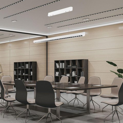 Oprawa V-TAC LED Linear SAMSUNG CHIP LIFUD Driver 36W 60st CCT Zwieszana 120cm Biała VT-7-36 3000K-4000K-6400K 2880lm 5 Lat Gwar