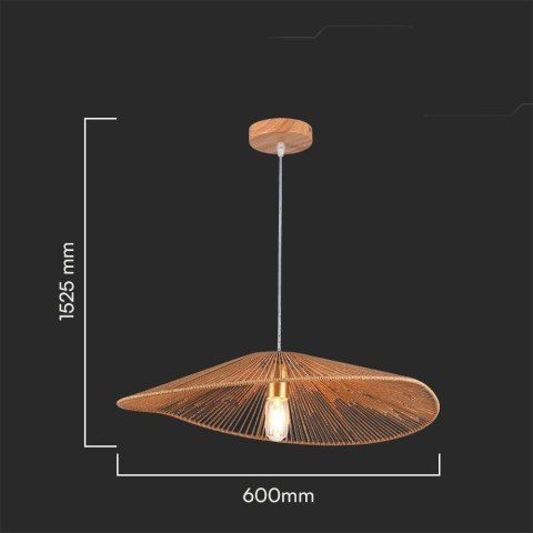 Oprawa Zwieszana V-TAC E27 BOHO sznur linki fi. 60cm VT-7971 Oprawa Zwieszana V-TAC E27 BOHO sznur linki fi. 60cm VT-7971