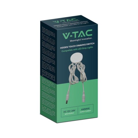 Włącznik Dotykowy Ukryty Podblatowy Meblowy V-TAC Biały VT-2412 Włącznik Dotykowy Ukryty Podblatowy Meblowy V-TAC Biały VT-2412