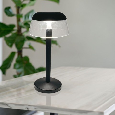 Lampka Biurkowa Nocna V-TAC 3W LED 28cm Ładowanie USB Ściemnianie Czarna VT-75002 3000K-6000K 110lm