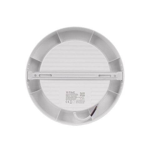 Panel Natynkowy V-TAC 18W LED SAMSUNG CHIP Okrągły 215x30mm VT-60018RD-S 6500K 1980lm 5 Lat Gwarancji
