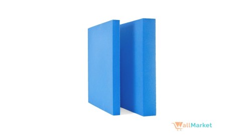 Akustyczne panele ścienne 3d WallMarket, Panel piankowy 3d, Kwadrat jasnoniebieski 32 x 32 x 4,5 cm