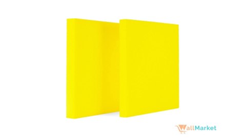 Panel akustyczny ścienny 3d WallMarket, Dekoracja ścienna 3d, Kwadrat cytrynowy 32 x 32 x 3,5 cm
