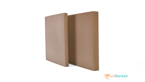 Akustyczne panele ścienne 3d WallMarket, Panel piankowy 3d, Kwadrat karmelowy 32 x 32 x 4,5 cm