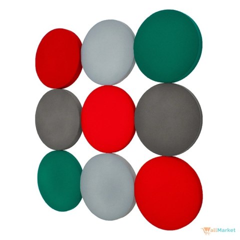 Dekoracyjny panel ścienny 3d WallMarket, Panel akustyczny wygłuszający 3d, Koło miedziany 32 x 32 x 4,5 cm