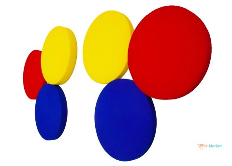 Panel akustyczny ścienny 3d WallMarket, Dekoracja ścienna 3d, Koło cukierkowy róż 32 x 32 x 2,5 cm