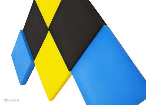 Panel akustyczny ścienny 3d WallMarket, Dekoracja ścienna 3d, Kwadrat miedziany 32 x 32 x 2,5 cm