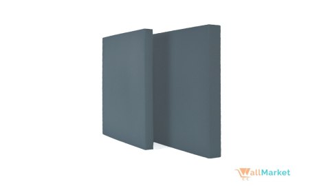 Akustyczne panele ścienne 3d WallMarket, Panel piankowy 3d, Kwadrat grafitowy 32 x 32 x 4,5 cm