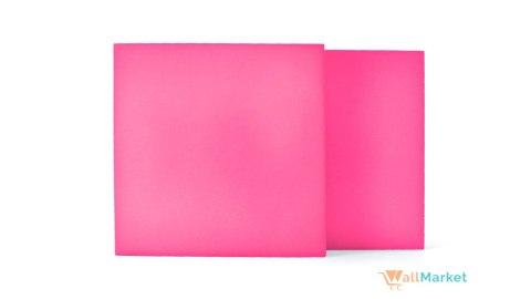 Panel akustyczny ścienny 3d WallMarket, Dekoracja ścienna 3d, Kwadrat cukierkowy róż 32 x 32 x 2,5 cm