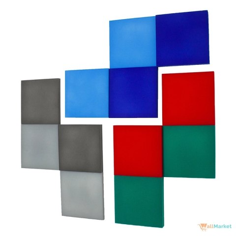 Panel akustyczny ścienny 3d WallMarket, Dekoracja ścienna 3d, Kwadrat cukierkowy róż 32 x 32 x 2,5 cm