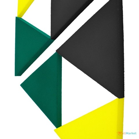 Panel wygłuszający 3d WallMarket, Panel dekoracyjny akustyczny, Trójkąt cafe latte 32 x 27,7 x 3,5 cm