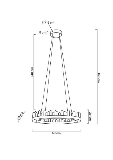MOOSEE lampa wisząca NENUFAR złota