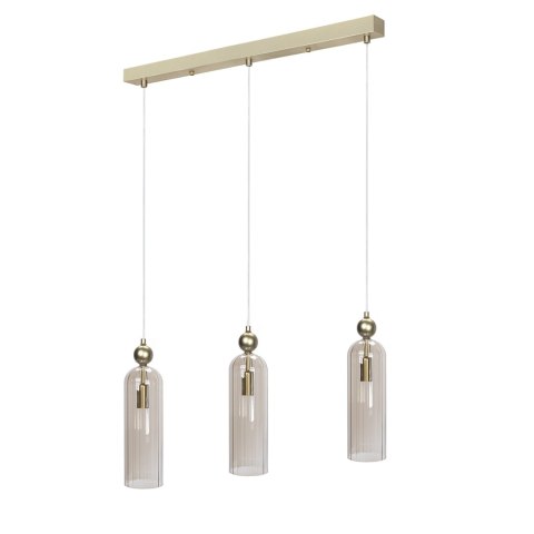 Lampa Dekoracyjna Wisząca AM202 3xE14 Złota REGINA