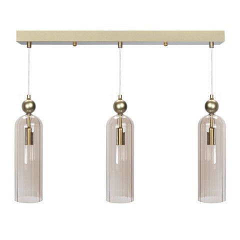 Lampa Dekoracyjna Wisząca AM202 3xE14 Złota REGINA