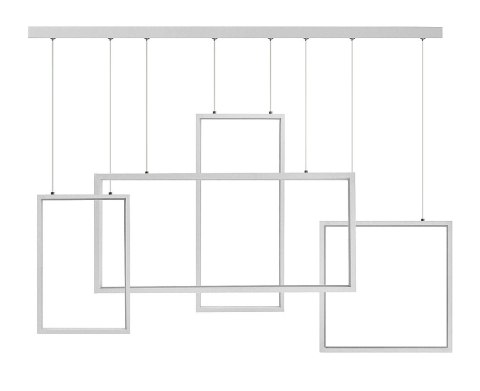 Lampa Led Wiszące Prostokąty 75W biała 4000K DL-G04 BRAGA Lampa Led Wiszące Prostokąty 75W biała 4000K DL-G04 BRAGA