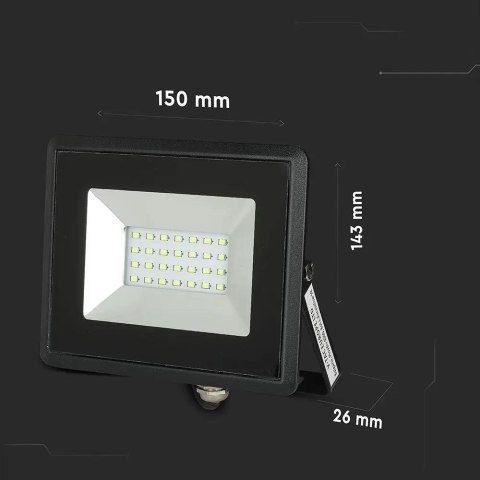 Projektor LED V-TAC 20W SMD E-Series Czarny VT-4021 Kolor Zielony