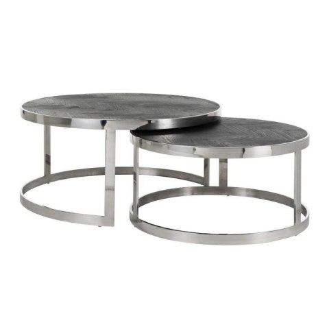 RICHMOND stolik kawowy BLACKBONE SILVER - zestaw RICHMOND stolik kawowy BLACKBONE SILVER - zestaw