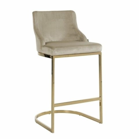 RICHMOND krzesło barowe BOLTON 75 khaki - welur, złota podstawa RICHMOND krzesło barowe BOLTON 75 khaki - welur, złota podstawa