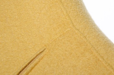 Fotel EGG SZEROKI musztardowy.13 - wełna, podstawa stal Fotel EGG SZEROKI musztardowy.13 - wełna, podstawa stal