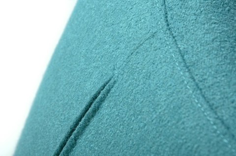 Fotel EGG SZEROKI turkusowy.12 - wełna, podstawa stal Fotel EGG SZEROKI turkusowy.12 - wełna, podstawa stal
