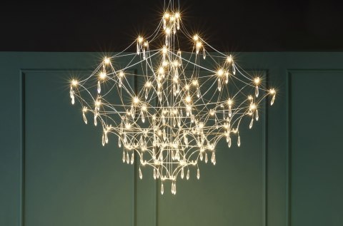 MOOSEE lampa wisząca CONSTELATION 100 GOLD - LED, stal szczotkowana MOOSEE lampa wisząca CONSTELATION 100 GOLD - LED, stal szczotkowana