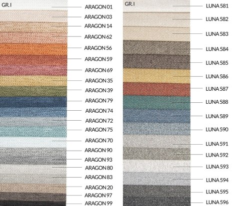 Narożnik PILLOW M z funkcją spania - I grupa tkanin