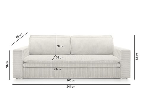 Sofa SENSE z funkcją spania - II grupa tkanin Sofa SENSE z funkcją spania - II grupa tkanin