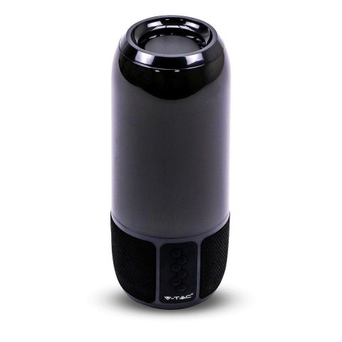 Bezprzewodowy inteligentny głośnik LED V-TAC z technologią Bluetooth 2x3W USB Micro SD Czarny VT-7456 Bezprzewodowy inteligentny głośnik LED V-TAC z technologią Bluetooth 2x3W USB Micro SD Czarny VT-7456