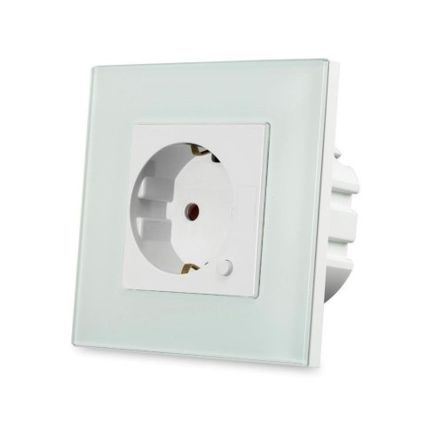 Gniazdo Szklane SMART WiFi V-TAC Białe Amazon Alexa, Google Home, Nest VT-5134 Gniazdo Szklane SMART WiFi V-TAC Białe Amazon Alexa, Google Home, Nest VT-5134