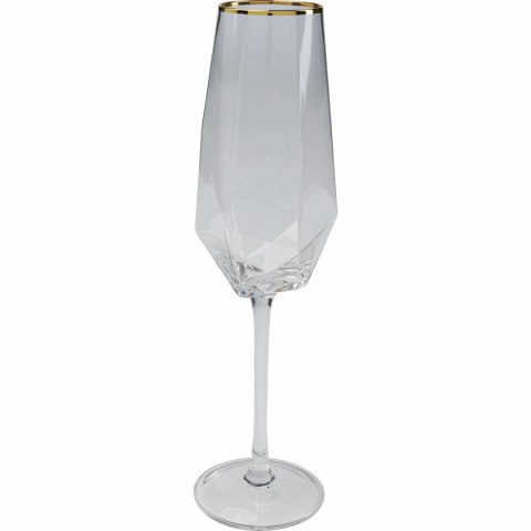 KARE komplet 4 kieliszków do szampana DIAMOND RIM 360 ml KARE komplet 4 kieliszków do szampana DIAMOND RIM 360 ml