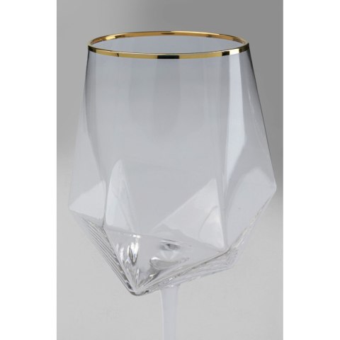 KARE komplet 4 kieliszków do wina DIAMOND RIM 525 ml KARE komplet 4 kieliszków do wina DIAMOND RIM 525 ml