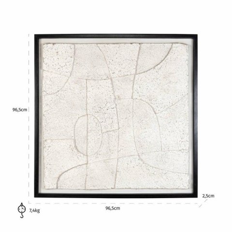 RICHMOND obraz PHOEBE WHITE 96,5x96,5cm RICHMOND obraz PHOEBE WHITE 96,5x96,5cm